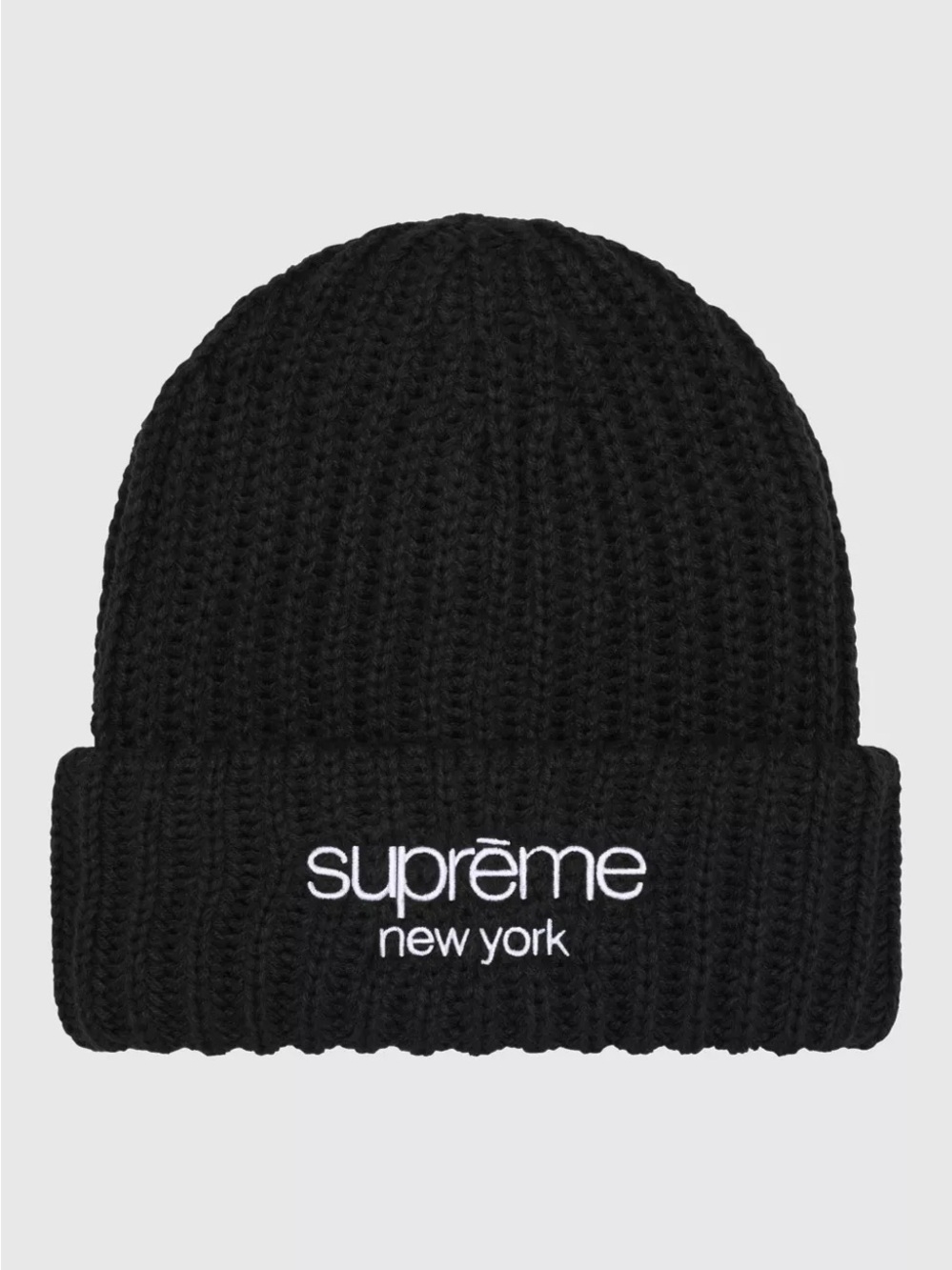 Supreme Classic Logo Chunky Ribbed Beanie